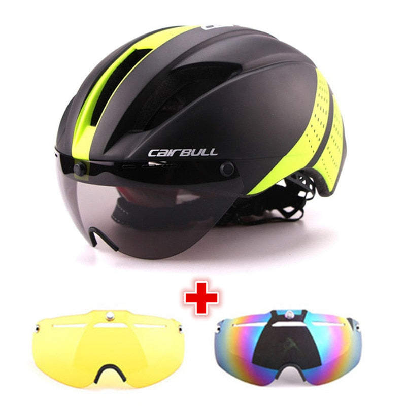 Aero Goggles + Bicycle Helmet – BomStom Aero Goggles + Bicycle Helmet – BomStom