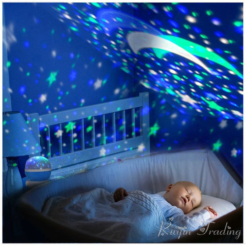 LED Rotating Night Light children