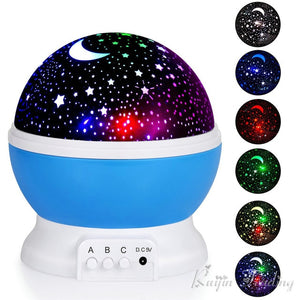 LED Rotating Night Light children