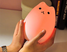 Load image into Gallery viewer, Night Light Silicone Soft Cartoon of cat