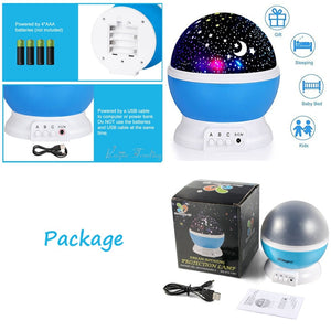 LED Rotating Night Light children