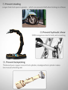 Bicycle Lock Safe Metal Anti-Theft