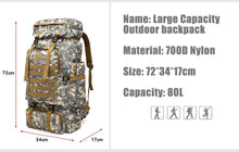 Load image into Gallery viewer, Military Tactical Backpack Bag Camping