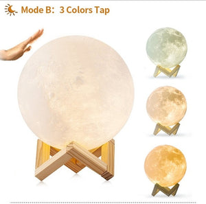 Moon Lamp Rechargeable Night Light