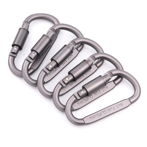 Aluminum Carabiner  Survival Kit Lock Tool