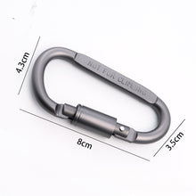 Load image into Gallery viewer, Aluminum Carabiner  Survival Kit Lock Tool